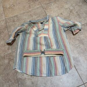 Vintage 1970 Bugaboo tunic top shirt with orig stretch belt 2 pc set!